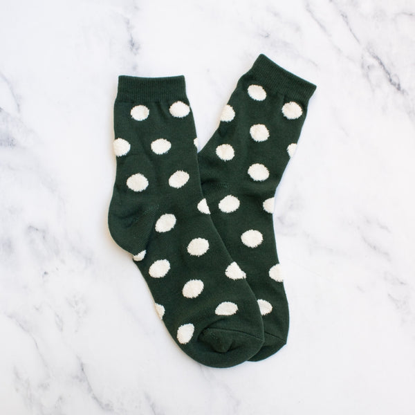 Polka Dot Puff Socks