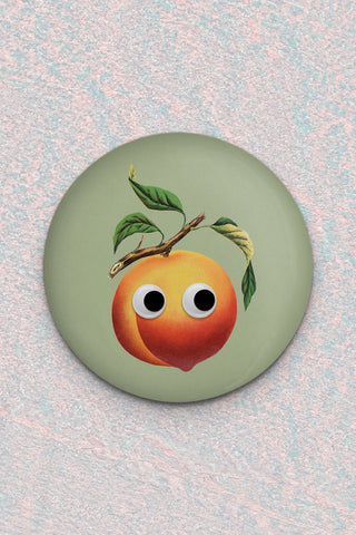 Googly Peach Magnet