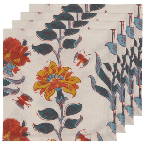 Marigold - Block Print Napkin Set