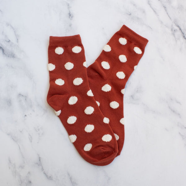 Polka Dot Puff Socks