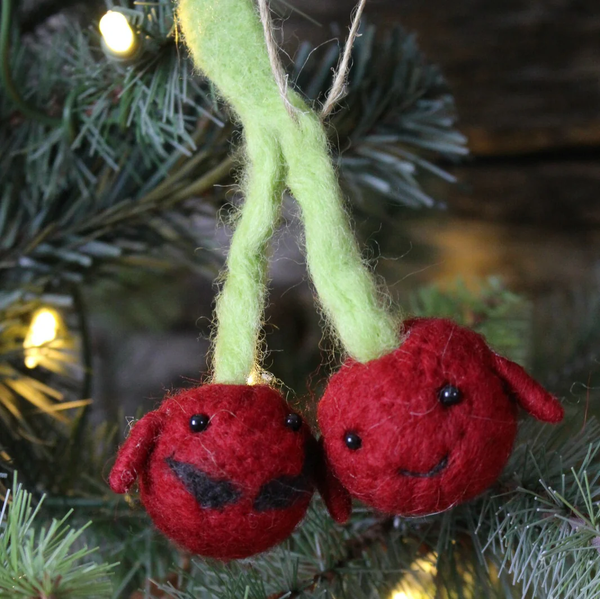 Cherries In Love Ornament