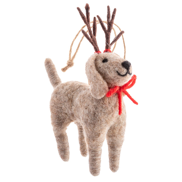 Felted Rein-Dog Ornament - 6 Styles