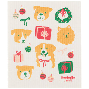 Holiday Hounds - Xmas Swedish Cloth