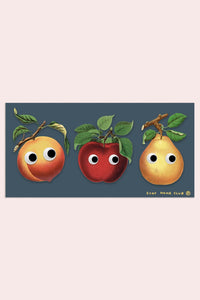 Googly Fruit XL Vinyl Sticker