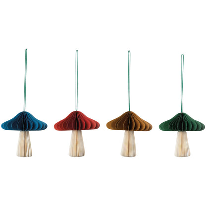 Mushroom Honeycomb Ornament - 4 colors