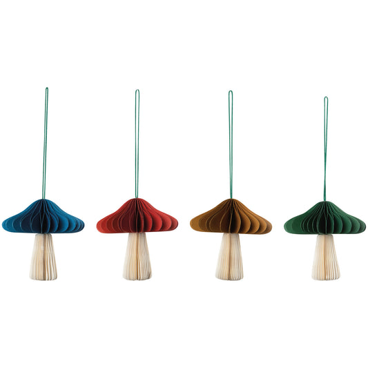 Mushroom Honeycomb Ornament - 4 colors