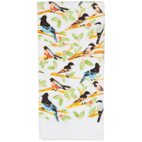 Birds Velour Dish Towel