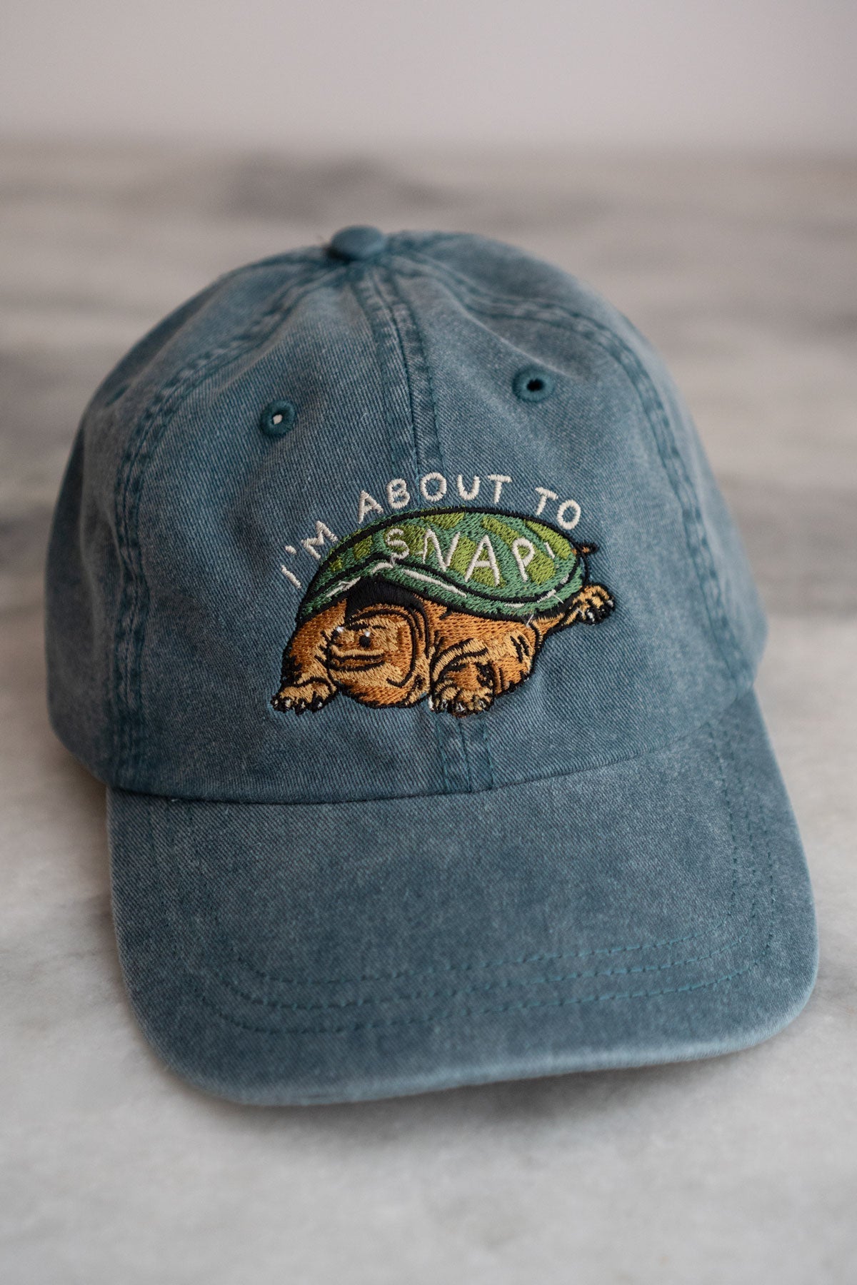 About To Snap Denim Dad Hat