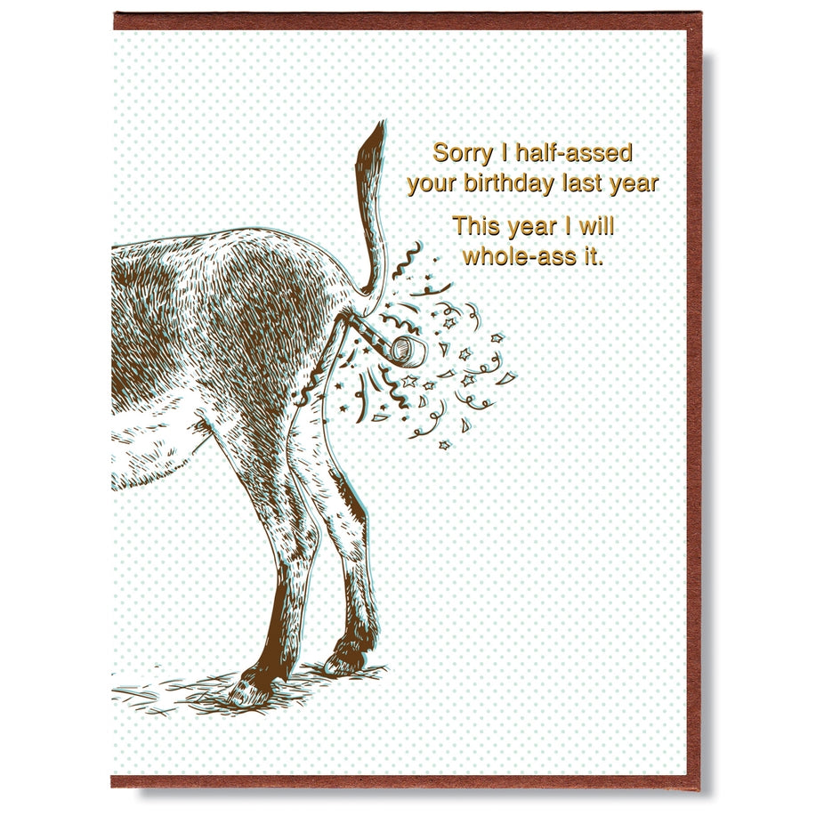 Half-Assed Birthday Card
