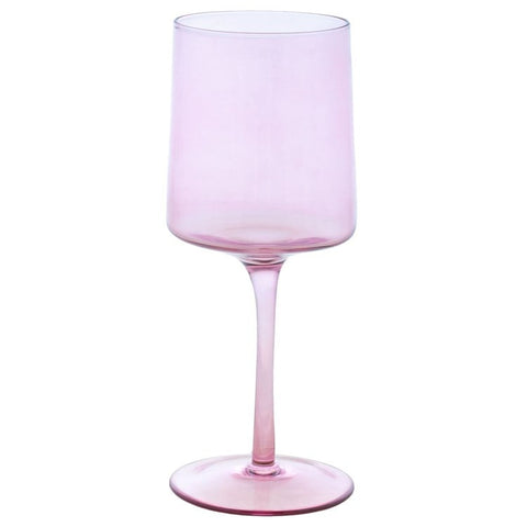 Mid Century Stemmed Wine Glass - Lilac