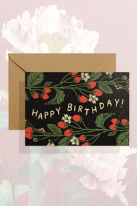 Happy Birthday (Strawberries) Card