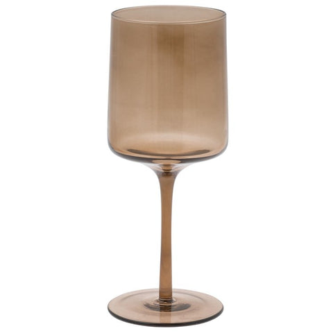 Mid Century Stemmed Wine Glass - Fawn