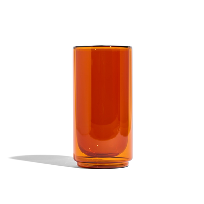 Amber Double Walled Pint Glass Set