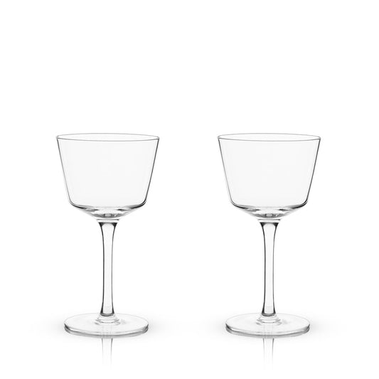 Angled Nick & Nora Glasses Set