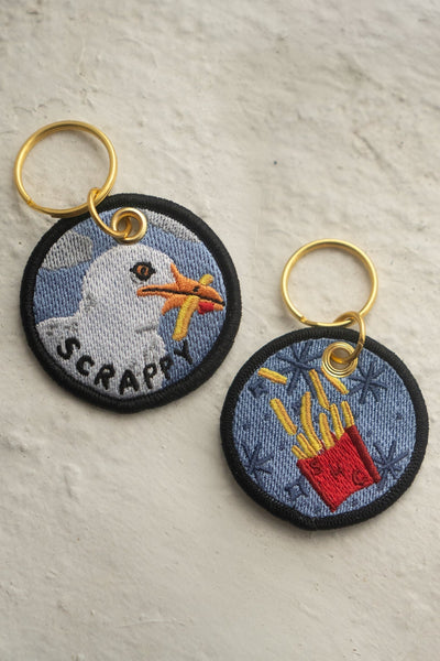 Scrappy Seagull Keychain