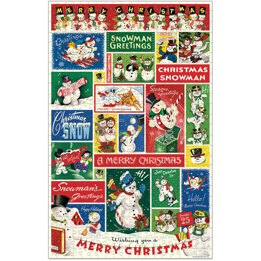 Vintage Snowman Puzzle - 500pc