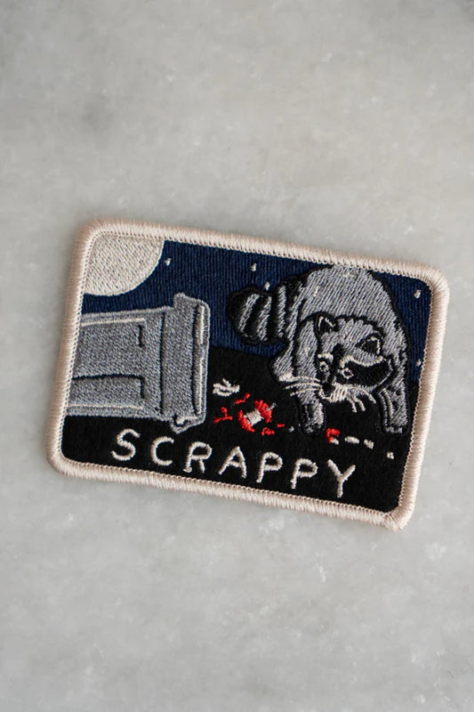 Scrappy Raccoon Sticker Patch