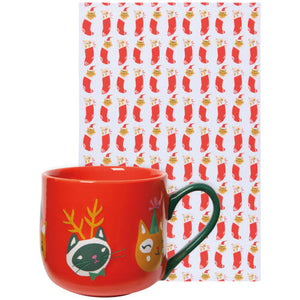 Let It Meow Mug+Dishtowel Set