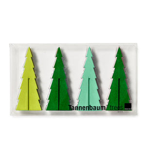 Mini Green Tannenbaum Tree Set -3"