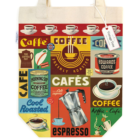 Cavallini Tote Bag - Coffee Time