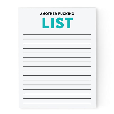 Another Fucking List Notepad