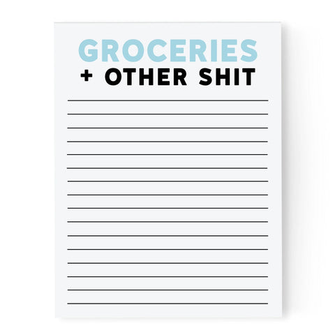 Groceries + Other Shit Notepad