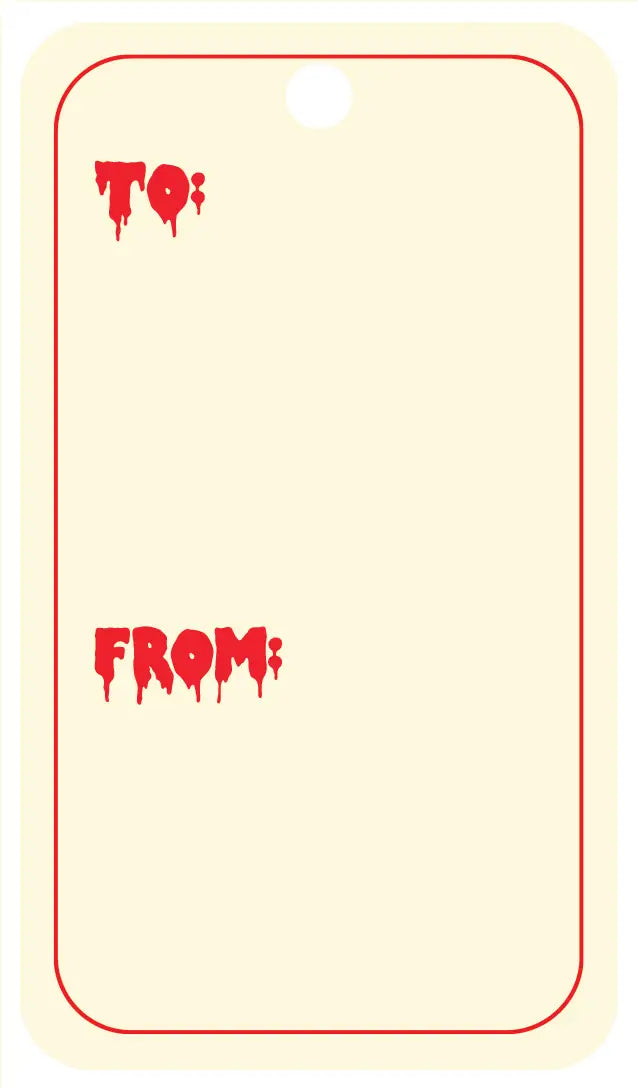 Creepy Santa Mixed Gift Tags