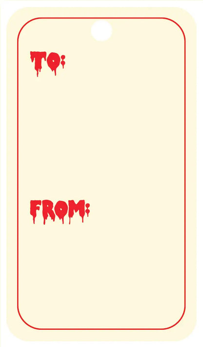 Creepy Santa Mixed Gift Tags