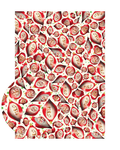 Creepy Santa Gift Wrap (or Poster) - Set/3