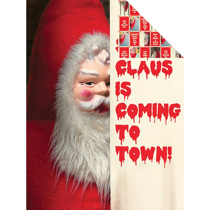 Creepy Santa Gift Wrap (or Poster) - Set/3