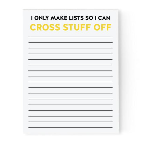Cross Stuff Off Notepad