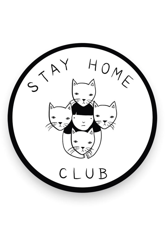 Stay Home Club Logo Vinyl Sticker