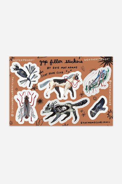 Evie May Filler Shapes Vinyl Sticker Sheet