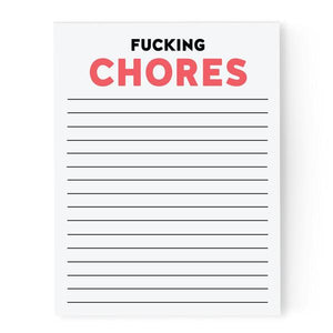 Fucking Chores Notepad