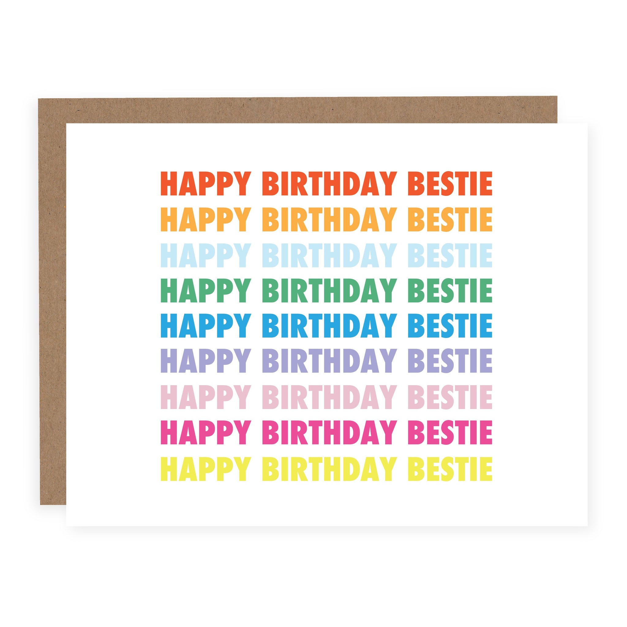 Happy Birthday Bestie Card