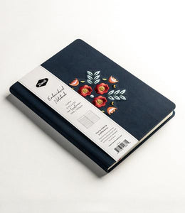 Evelynn Embroidered Hardcover Notebook - Small