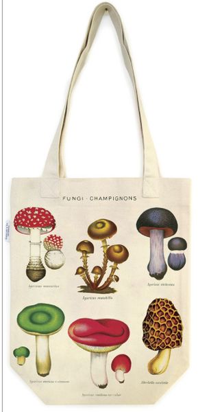 Cavallini Tote Bag - Mushrooms