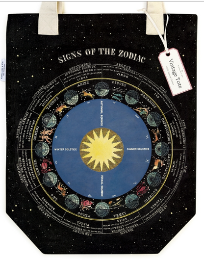 Cavallini Tote Bag - Zodiac