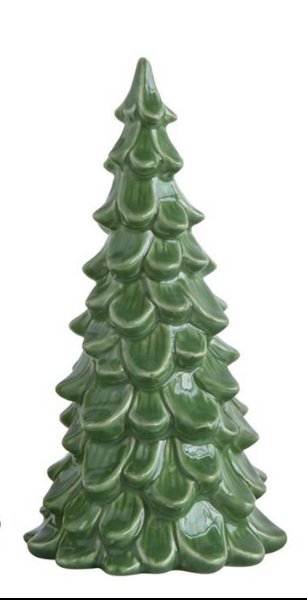 Vintage Inspired Stoneware Tree Dark Green - 5.5"