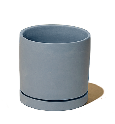 Dojo Pot + Saucer Grey Blue - Multiple Sizes