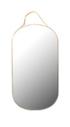 Velvet Edged Hanging Mirrors