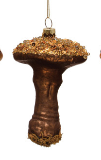 Sequined Mushroom Ornament