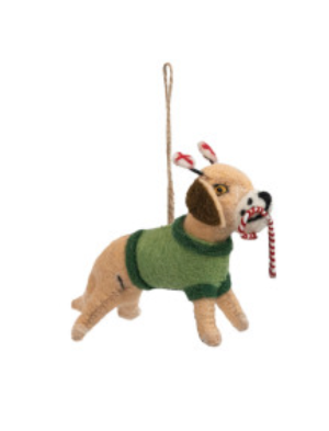 Felted Dog Ornament - 6 Styles