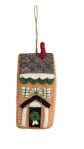 Felted House Ornament - 5 Styles