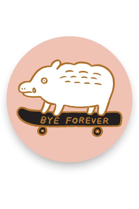 Bye Forever (Boar) Vinyl Sticker