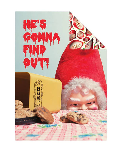 Creepy Santa Gift Wrap (or Poster) - Set/3