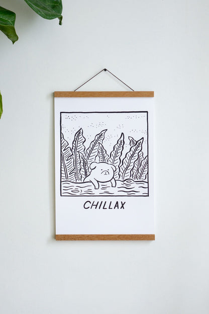 Magnetic Wood Print Hanger