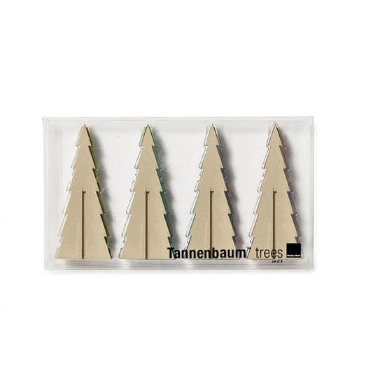 Natural Tannenbaum Tree Set - 4.5"