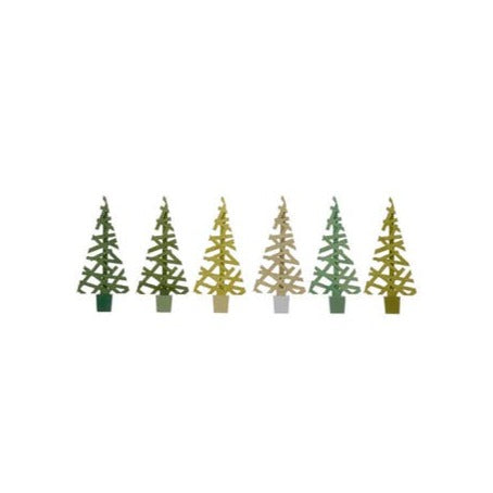 Aspen Tree Set of 6- 6.75"