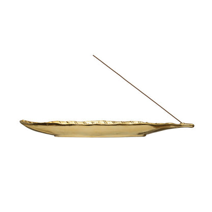 Gold Leaf Incense Burner
